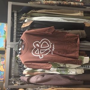 Fubu Brown logo tee